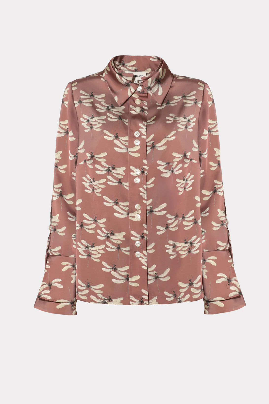 Designer Dragonfly Satin Shirt (MOD 3040)