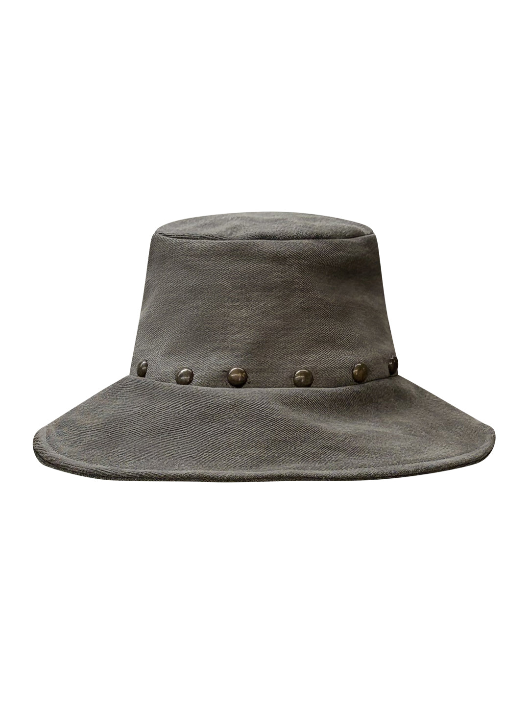 Denim Bucket Hats-Studded