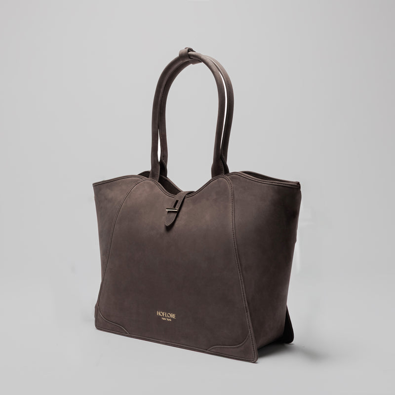 Nubuck Medium Tote Melia – Coffee