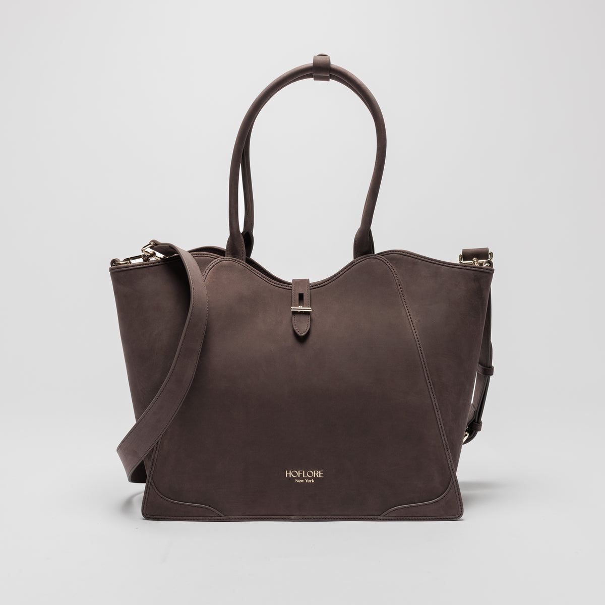 Nubuck Medium Tote Melia – Coffee
