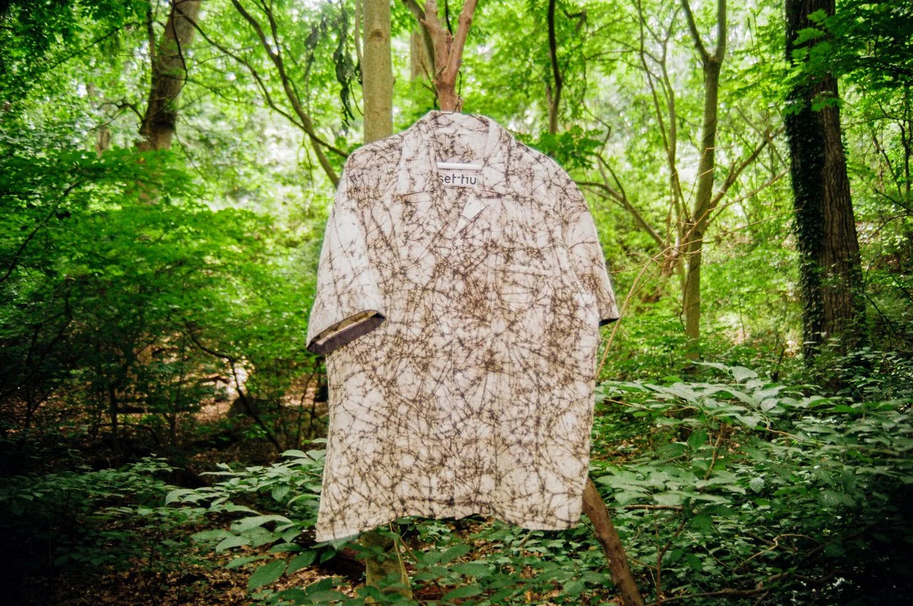 Batik Rust Camp Shirt - Mycelium