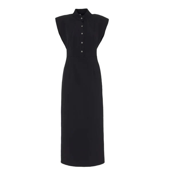 Fitted Sheath Dress w/ Shoulder Pads