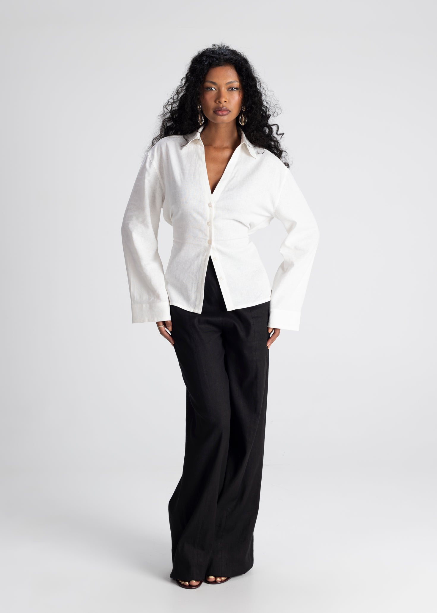 Adjustable Linen Shirt