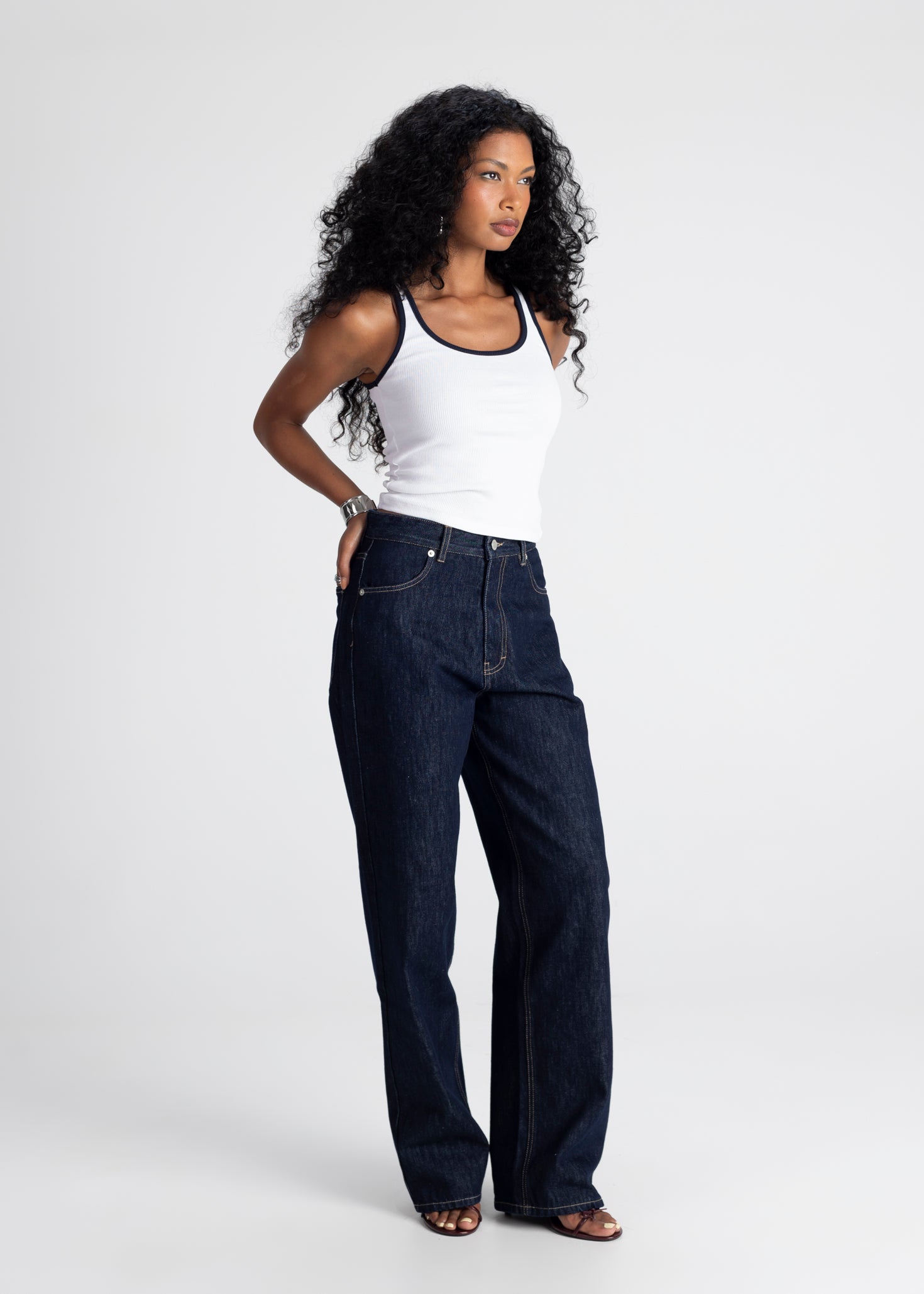 Knox Relaxed Straight Jeans - Dark Wash