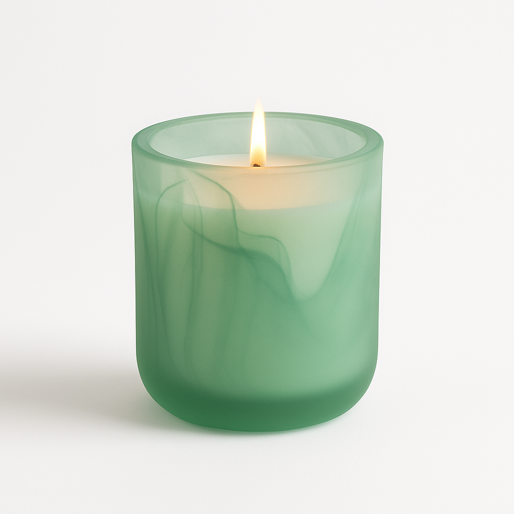 living the moment - lemon + mint // limited swirl edition candle