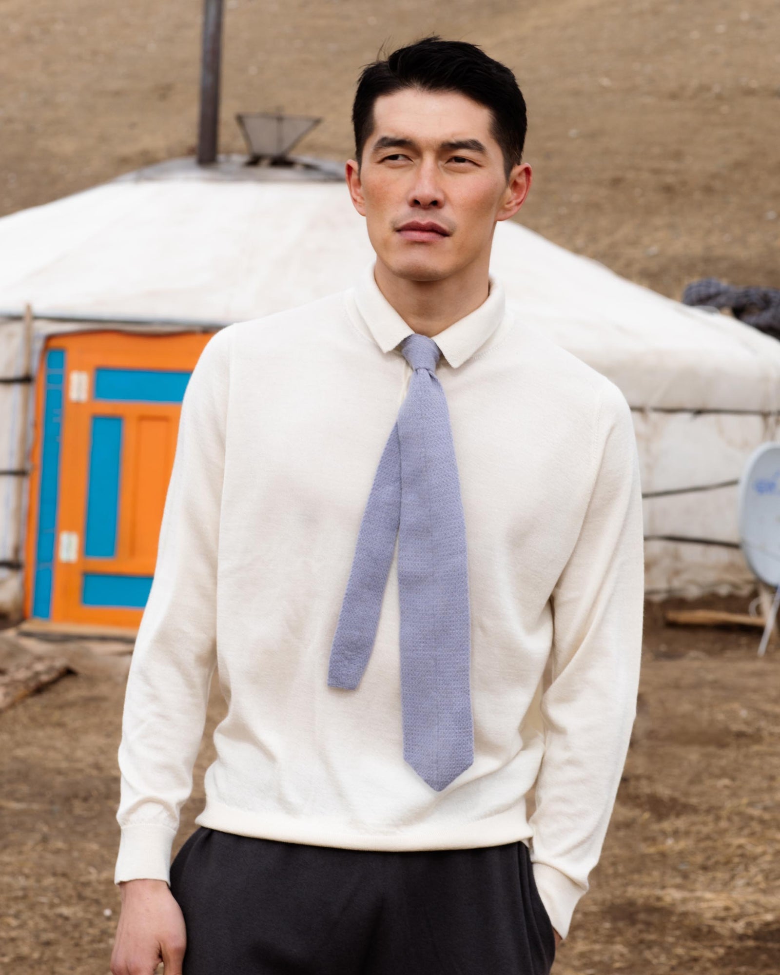 Gangan Silk Cashmere Polo