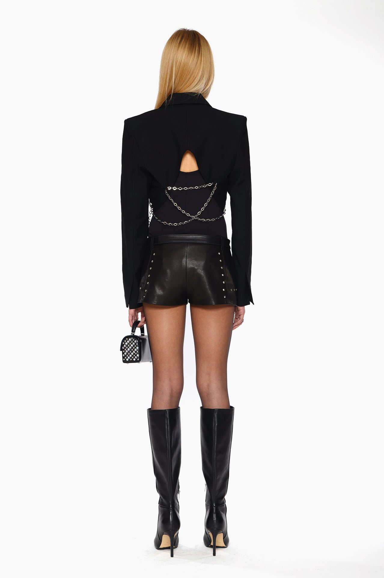 Onyx Oxford Chained Blazer