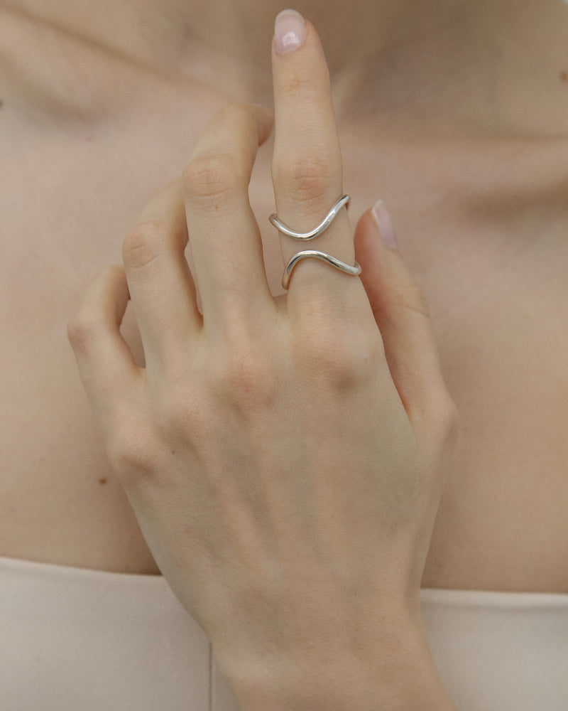 Cross Brace Ring – Sterling Silver