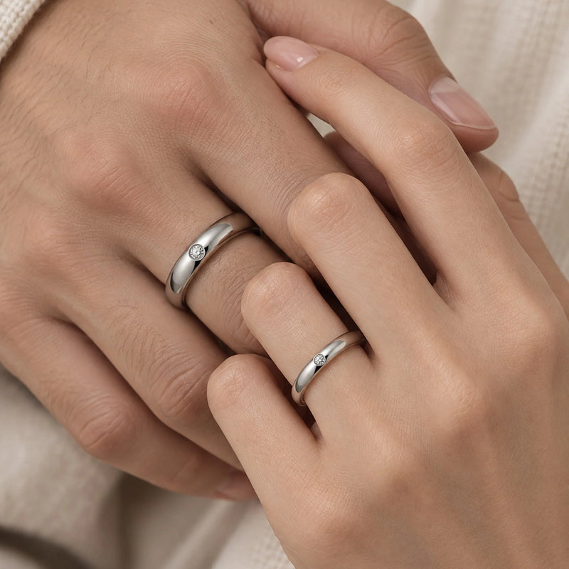Pure Love Couple Ring Set