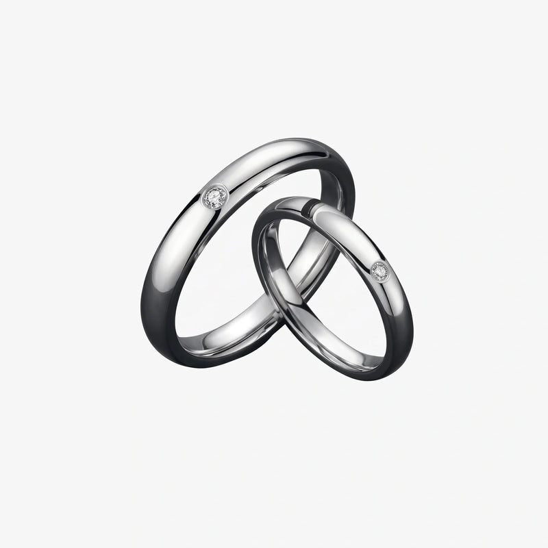 Pure Love Couple Ring Set