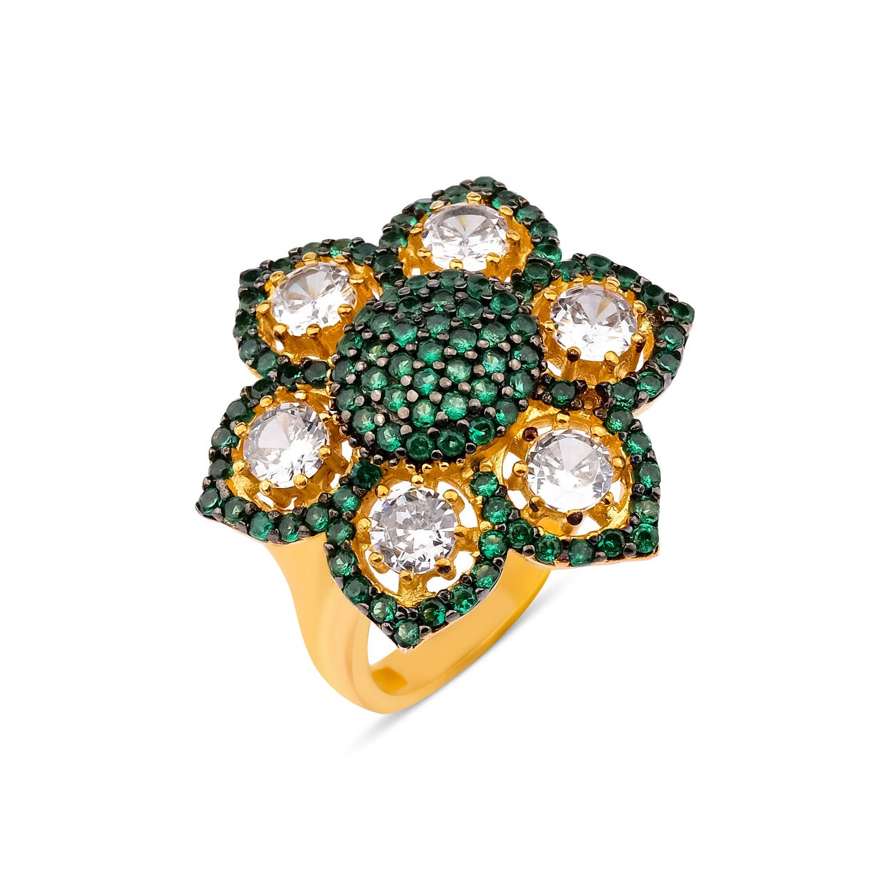 Red Carpet Cannes Green White Ring
