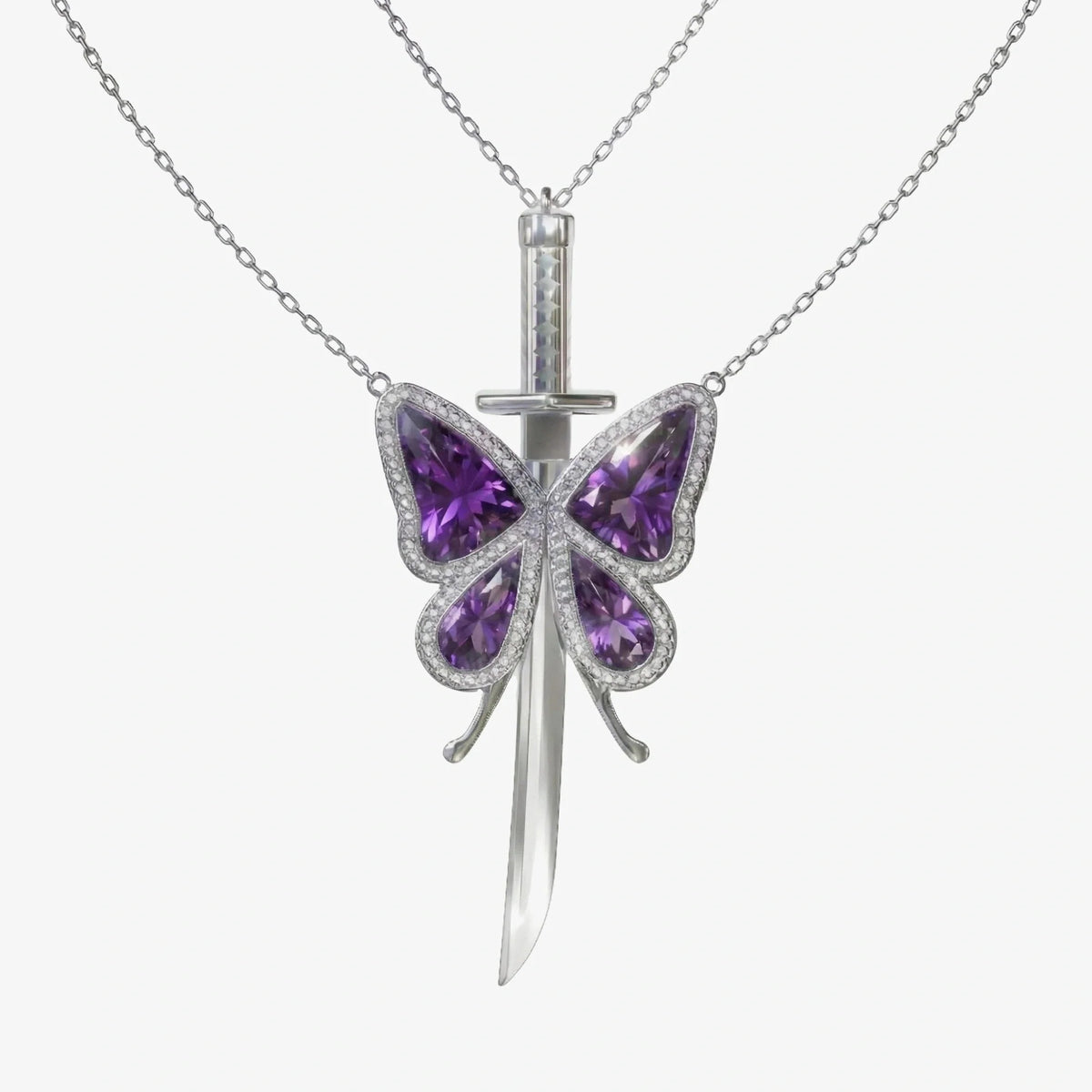 Butterfly Hashira x Water Hashira Necklace Set