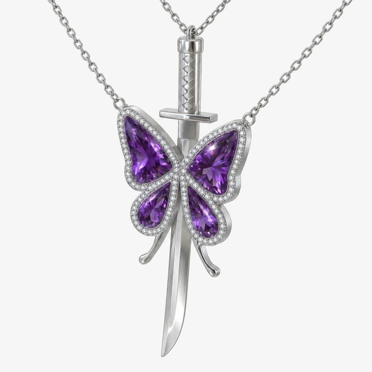 Butterfly Hashira x Water Hashira Necklace Set