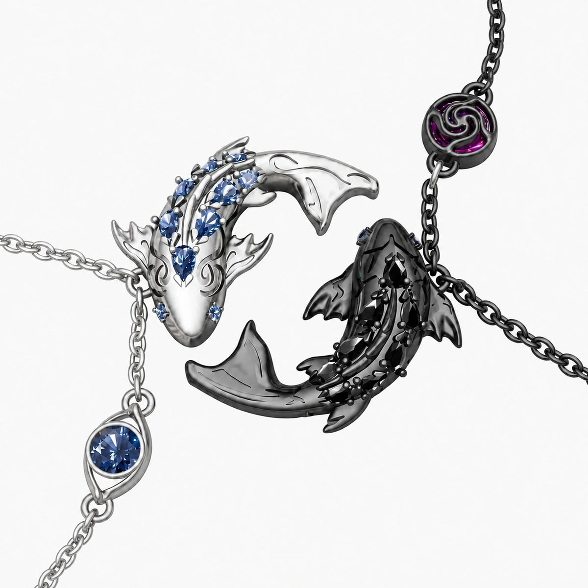 Six Eyes Koi Necklace
