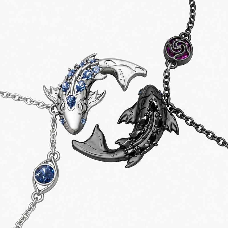Six Eyes Koi Necklace