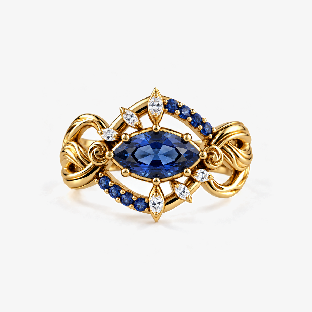 Six Eyes Ring – Gold
