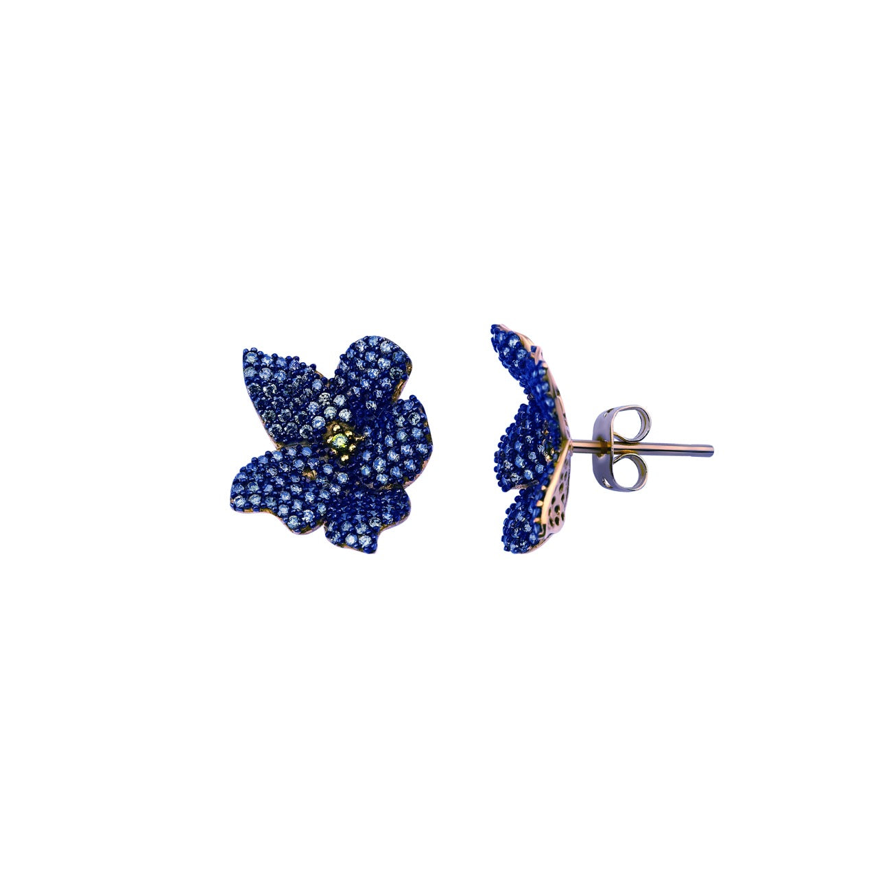 Spring Flower Navy Earings