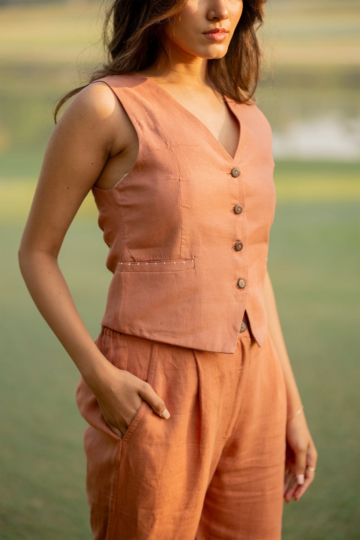 Linen Vest