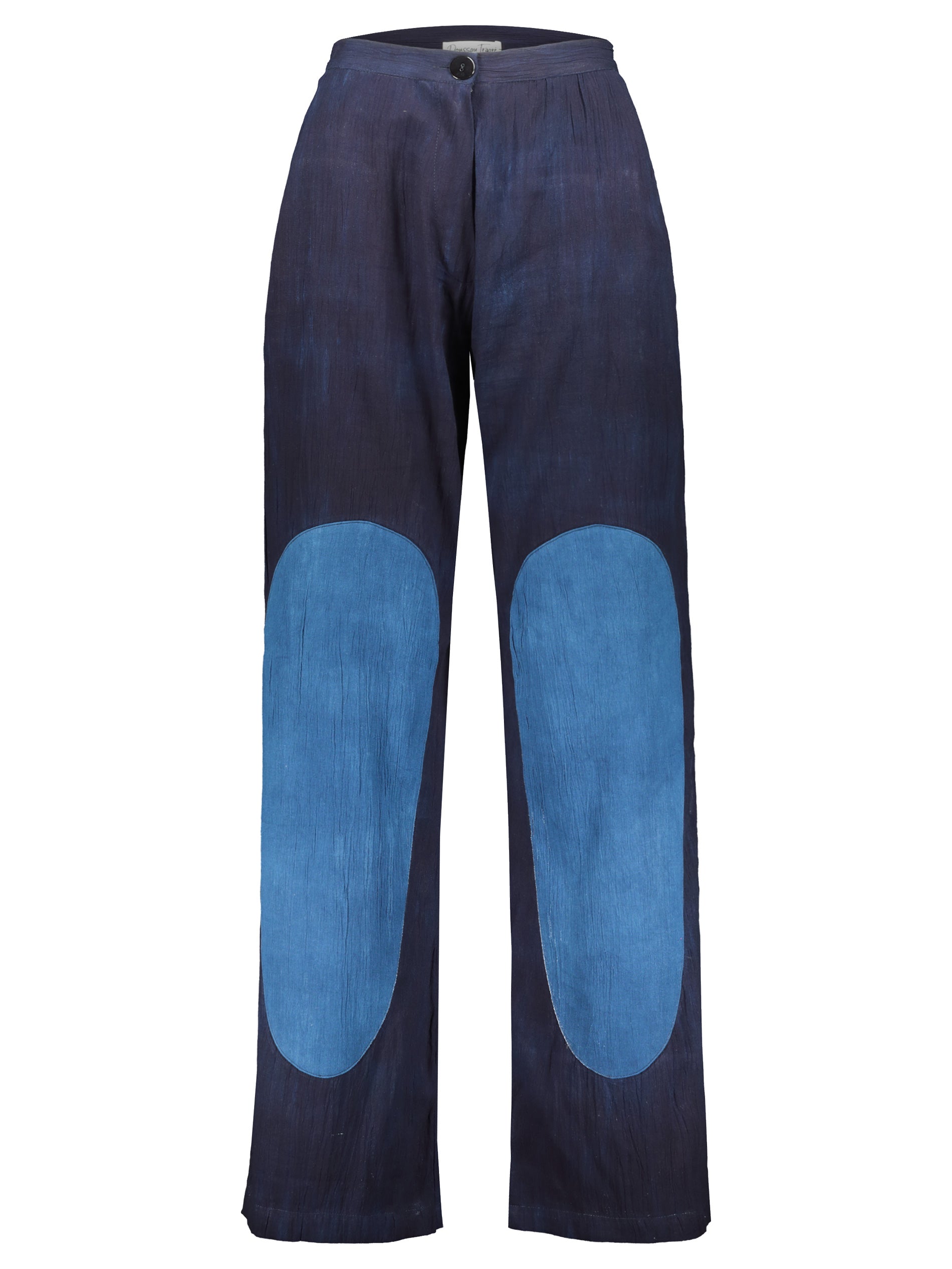 Patched Indigo Tones Trousers