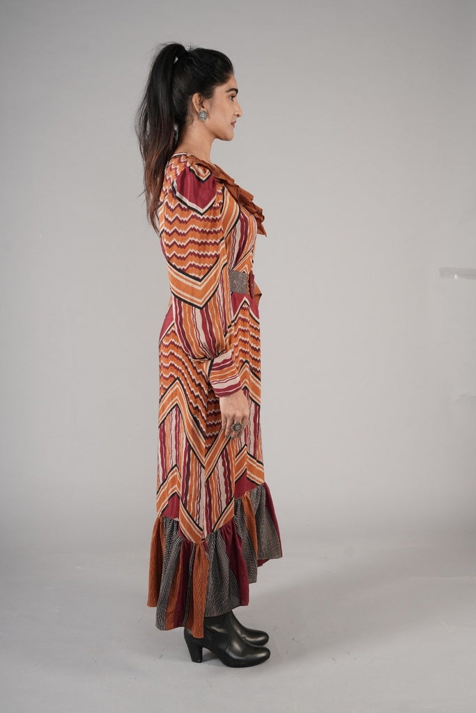 upcycled-saree-belted-maxidress-sunburst-stripe