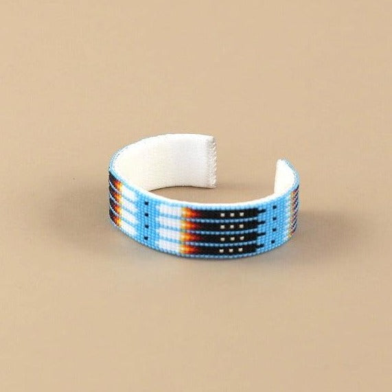 Beaded Cuff Bracelet - Blue - Statement-Bracelet-Good Tidings