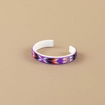 Beaded Cuff Bracelet - Purple - Delicate-Bracelet-Good Tidings