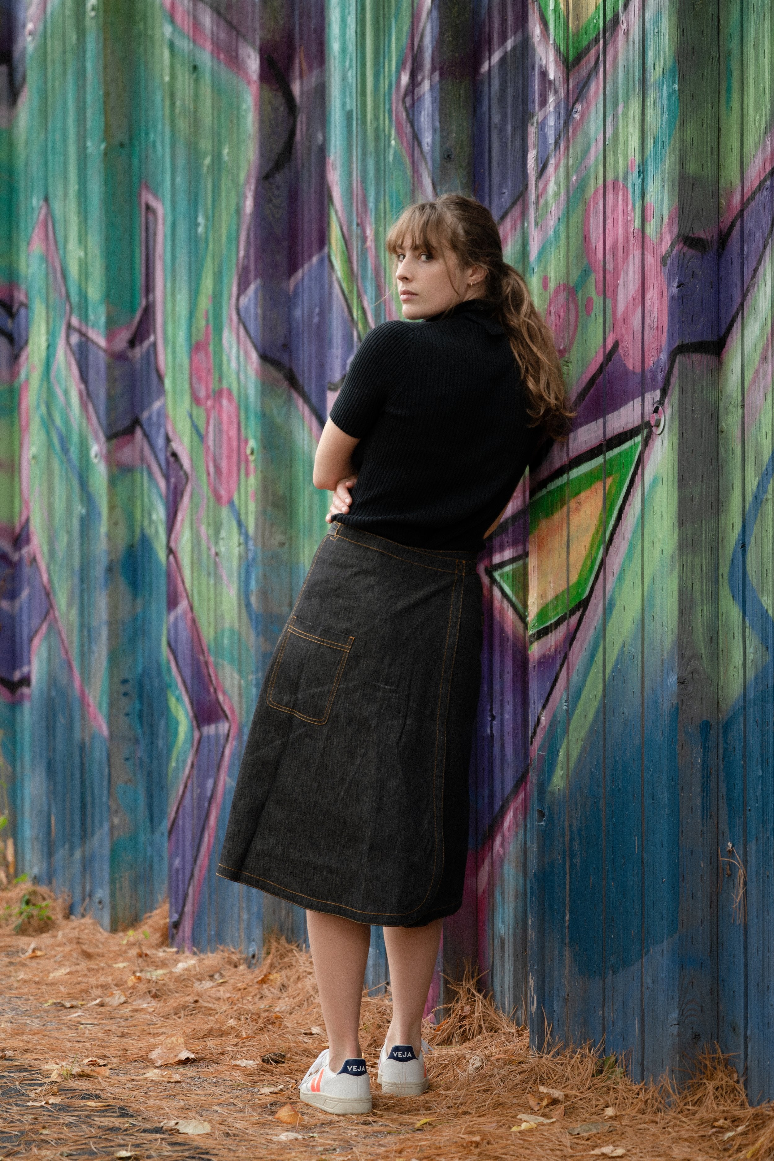 Maker Skirt Long / Grey