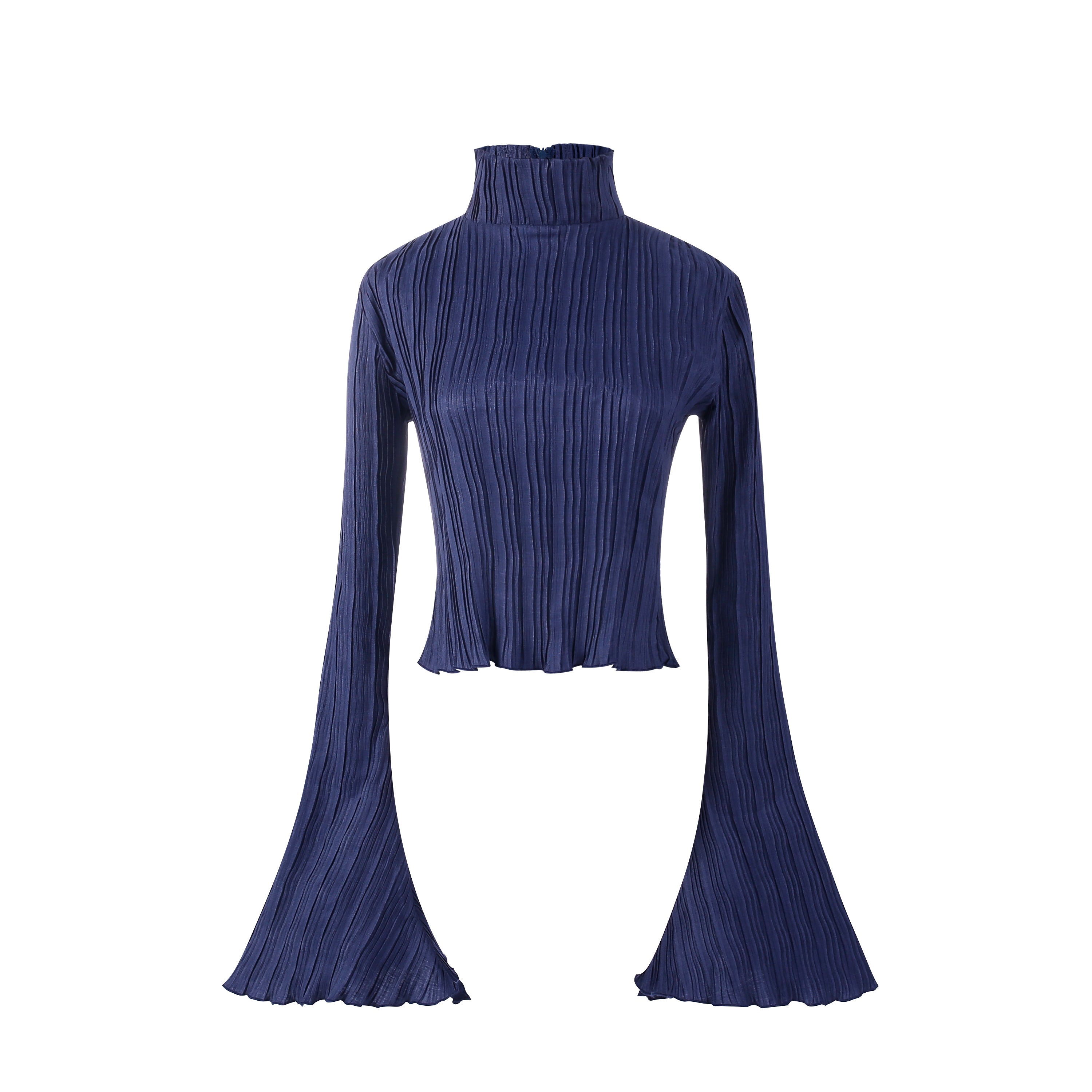 Opaque Pleated Blouse