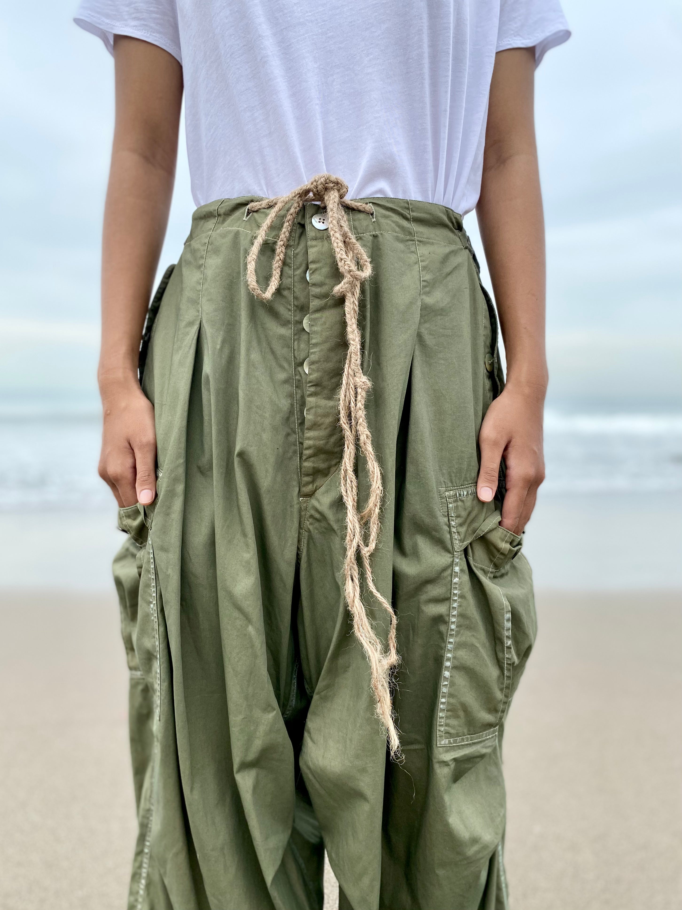 Cotton Dyed Cargo Pants