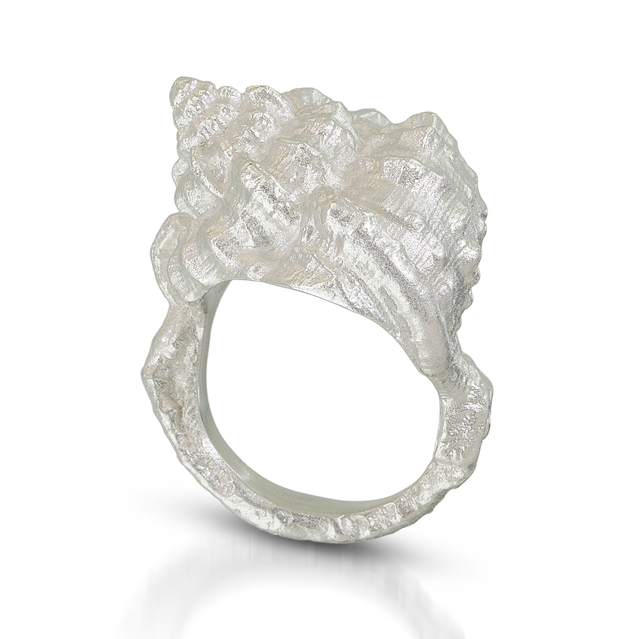 The Sea Shell Ring molded from a sea shell 6.5