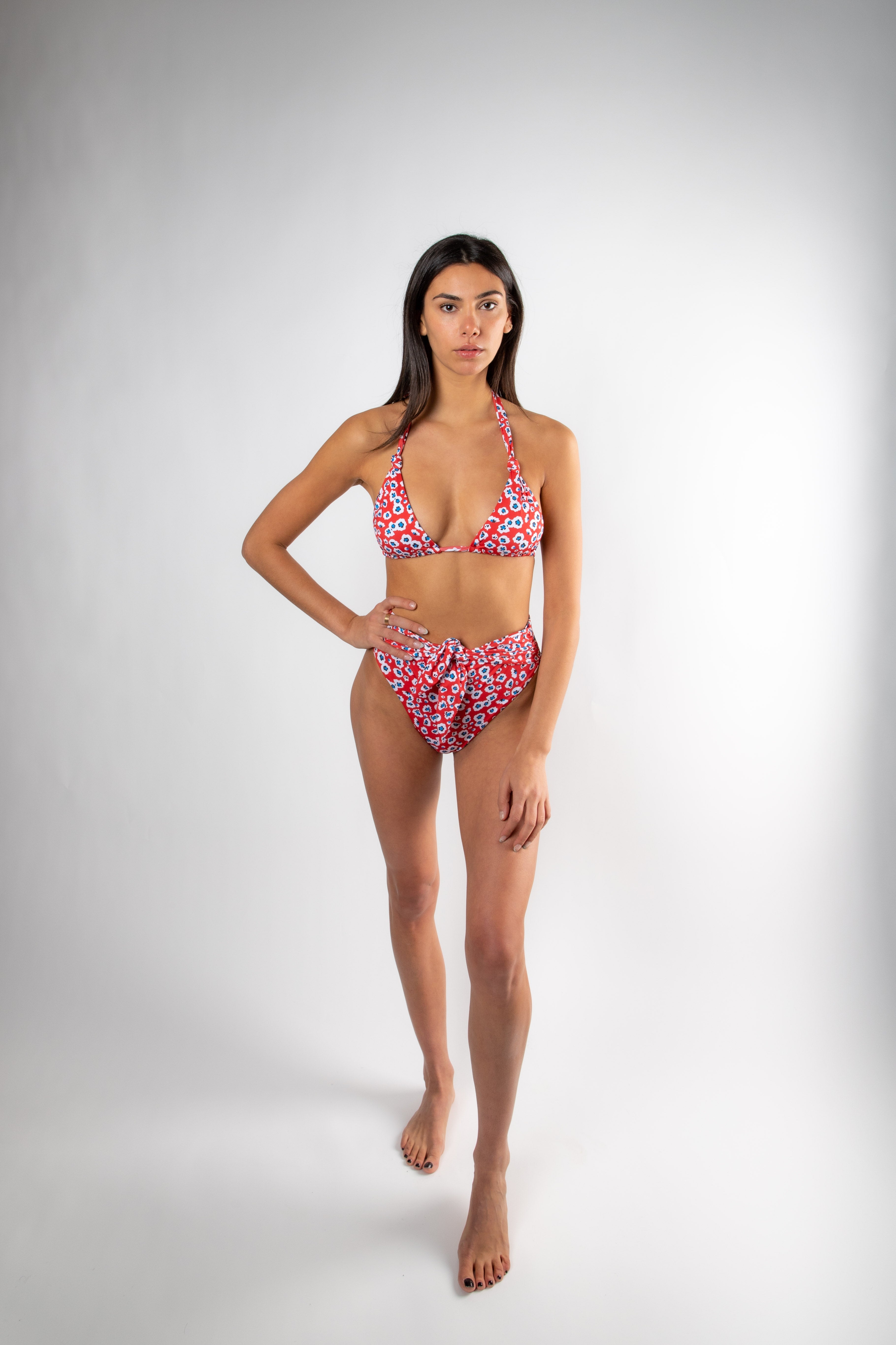 The Evelyn Bottom (Red Floral)