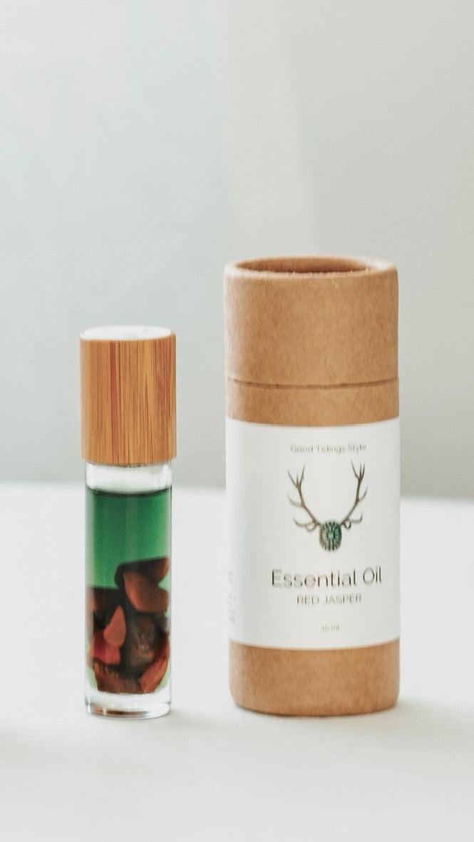 Sanctuary Essential Oil Infused Crystal Roll-Ons: Red Jasper