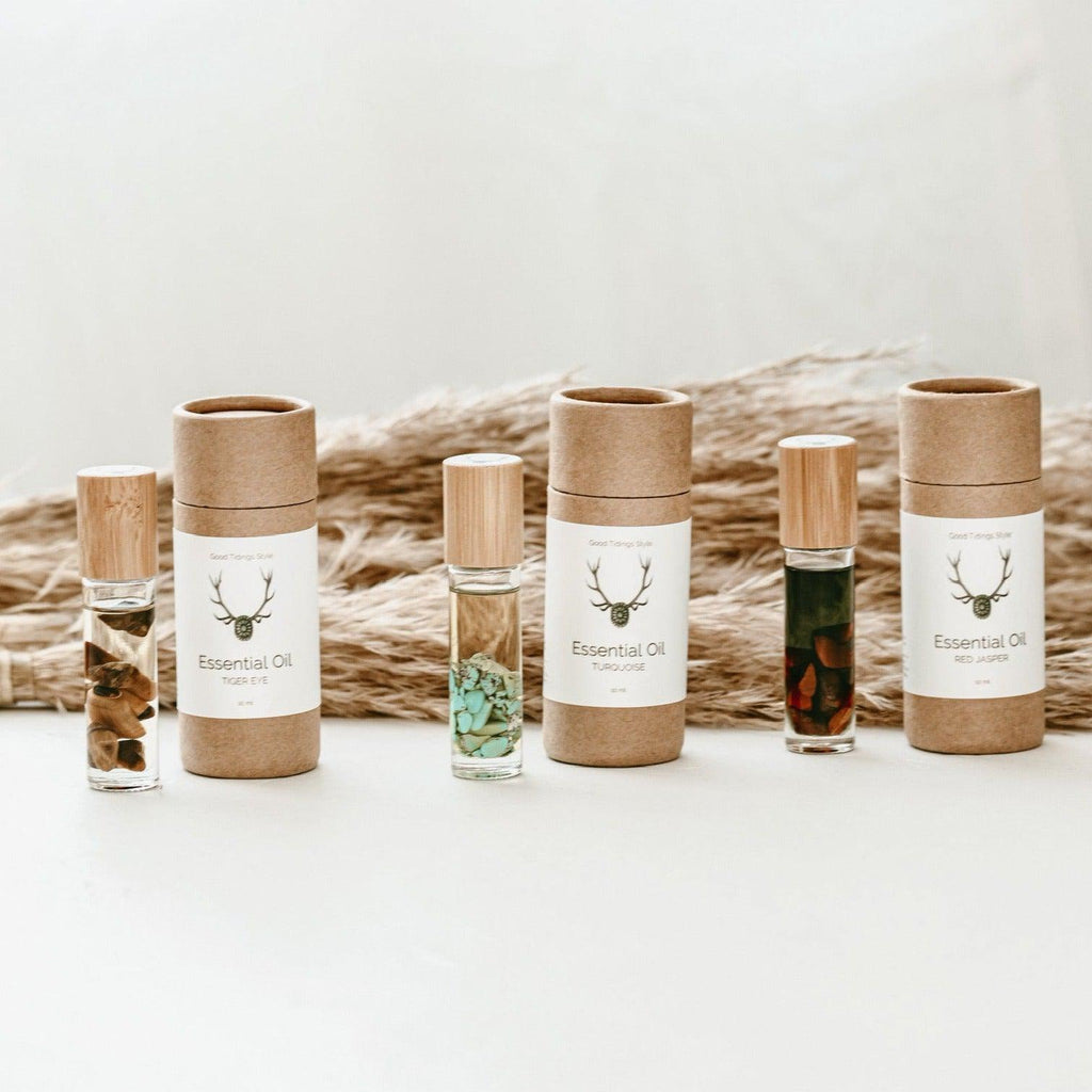 Sanctuary Essential Oil Infused Crystal Roll-Ons: Set Of 3-Essential Oils-Good Tidings