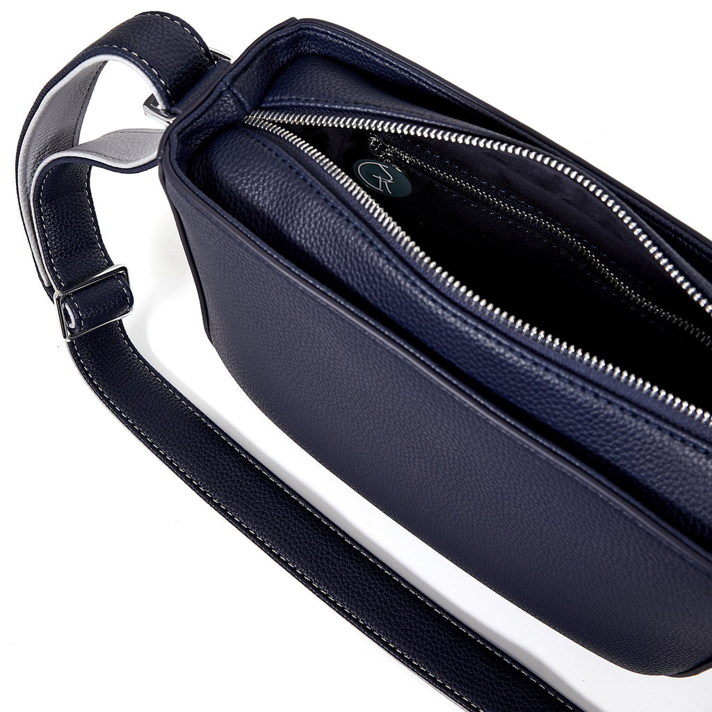 The Morphbag by GSK Deep Sea crossbody bag interior close up