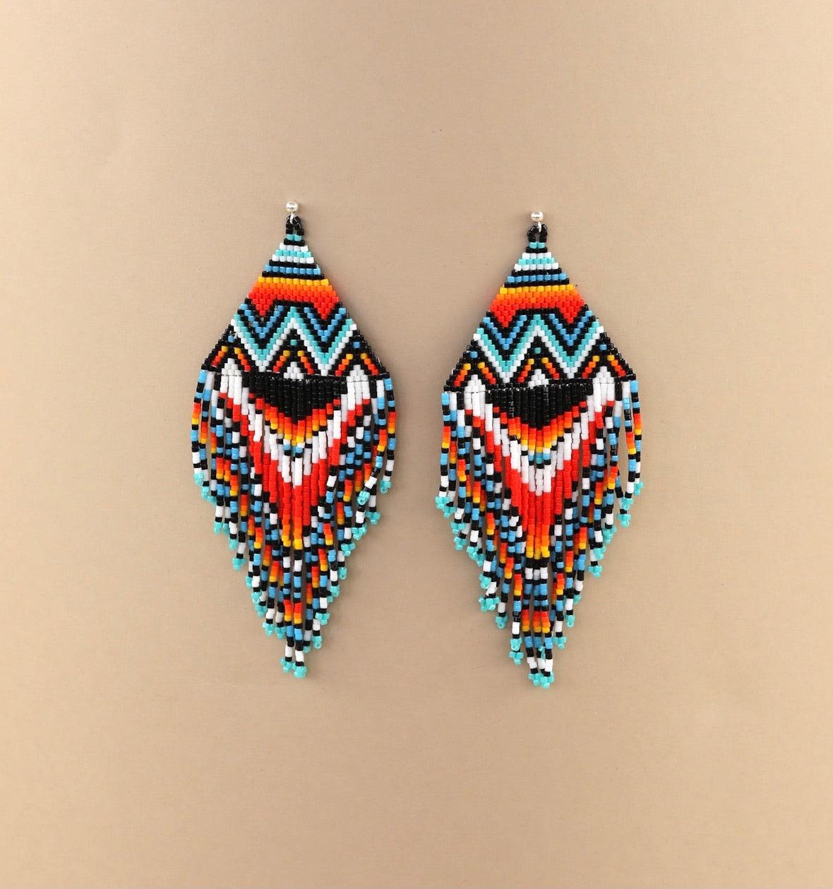 Toucan Beaded Earrings-Earrings-Good Tidings