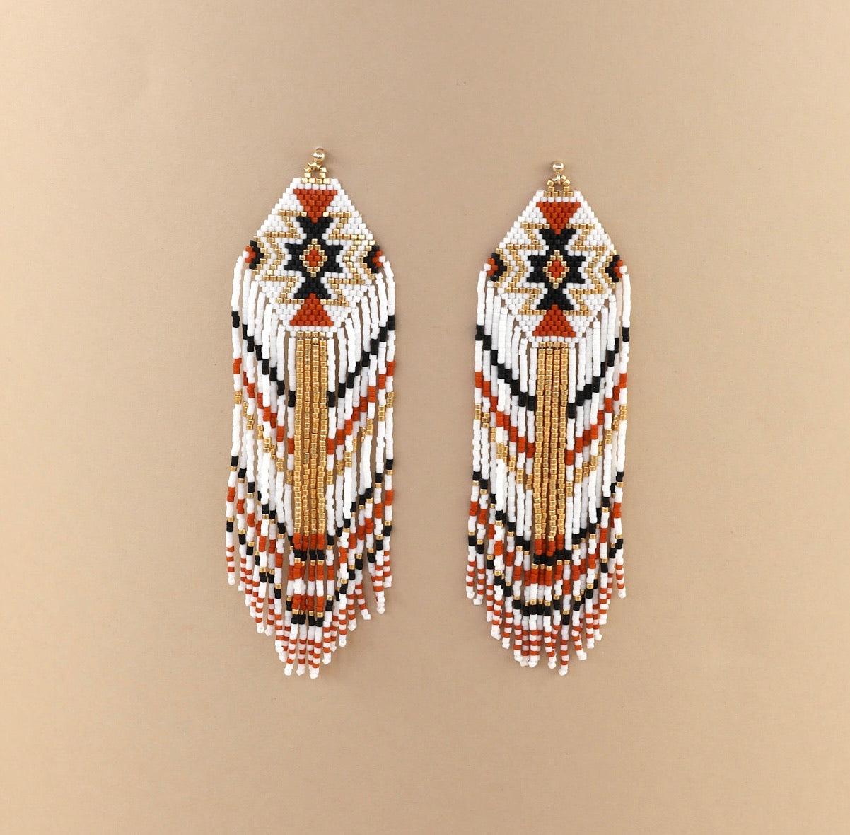 Tribal Beaded Earrings-Earrings-Good Tidings